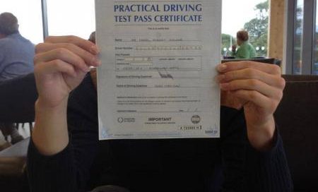 Another great 'FIRST TIME' pass but he was too shy to have his face shown, his brother passed FIRST TIME too!