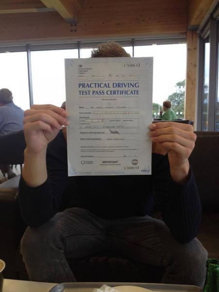 Another great 'FIRST TIME' pass but he was too shy to have his face shown, his brother passed FIRST TIME too!